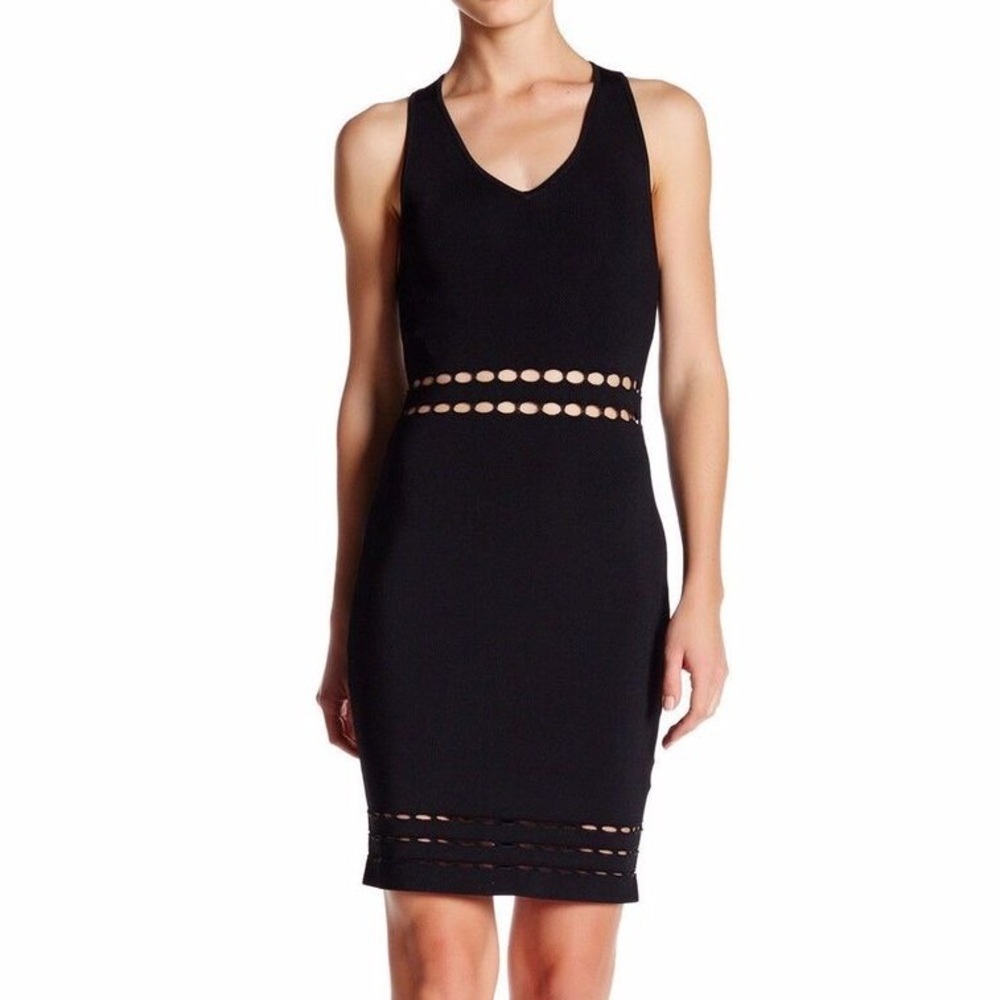 💙 3/$40 Rebecca Minkoff Charly Cocktail Bodycon Dress Cut-Out Size M